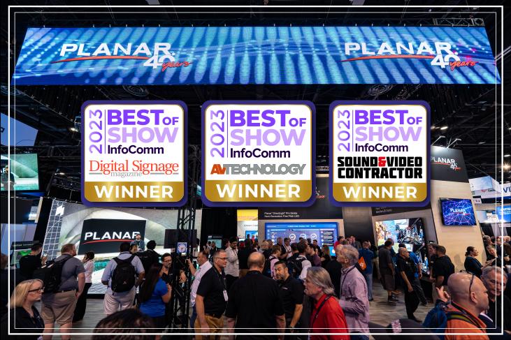 米兰milanPLANAR三款产品同时斩获InfoComm最佳展示奖